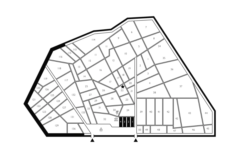 План-схема Востряковского кладбища