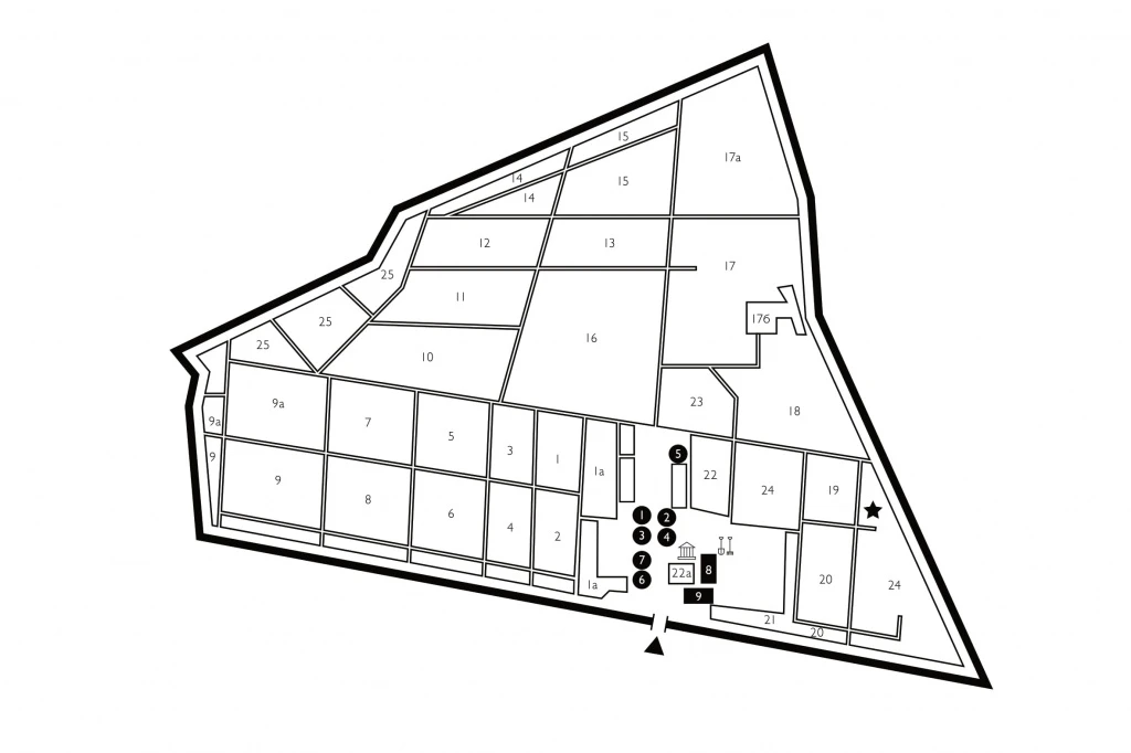 Схема Головинского кладбища
